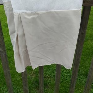 King Bed Skirt with Pleat Tan